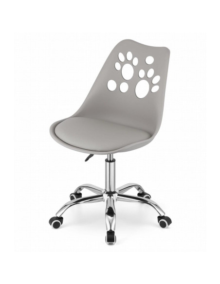 Scaun de birou, Artool, Print, rotativ, PP, gri, 50x57x81.5-93.5 cm