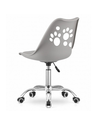 Scaun de birou, Artool, Print, rotativ, PP, gri, 50x57x81.5-93.5 cm