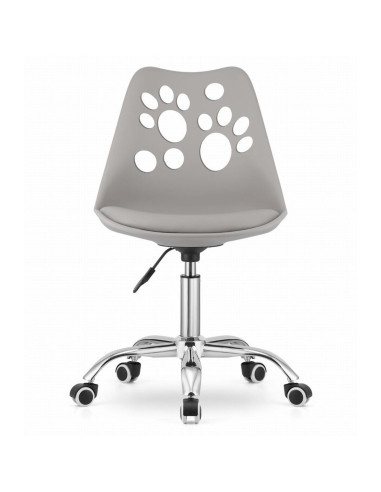 Scaun de birou, Artool, Print, rotativ, PP, gri, 50x57x81.5-93.5 cm