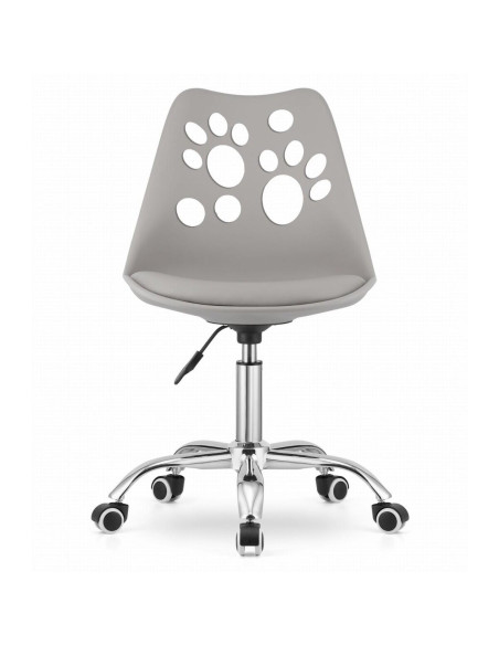 Scaun de birou, Artool, Print, rotativ, PP, gri, 50x57x81.5-93.5 cm