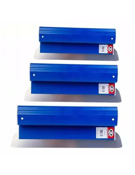 Set 3 gletiere profesionale, inox, 40, 60, 80 cm, Ergolite