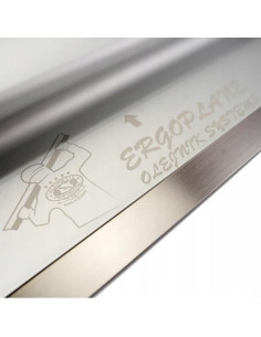 Set gletiera profesionala, aluminiu, lama inox, 40 cm x 0.3 mm, suport, maner prelungitor 1.2-2.2 m, rola gletuit, Ergoplane 2