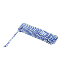 Franghie PP, impletita, alb si albastru, 8 mm, 10 m, Breckner Germany 2