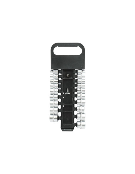 Trusa chei tubulare, 3/8", metrice Cr-V, cu clichet reversibil, 20 piese, Breckner Germany