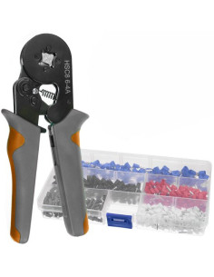 Cleste de sertizare terminale 0.25-10 mm, cu set pini terminali 0.5-2.5x0.8 mm, Bigstren