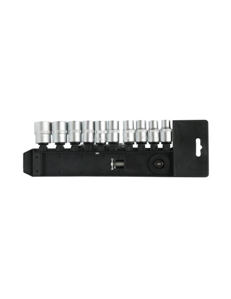 Trusa chei tubulare, 1/2", cu clichet reversibil, extensie, 12 piese, Breckner Germany