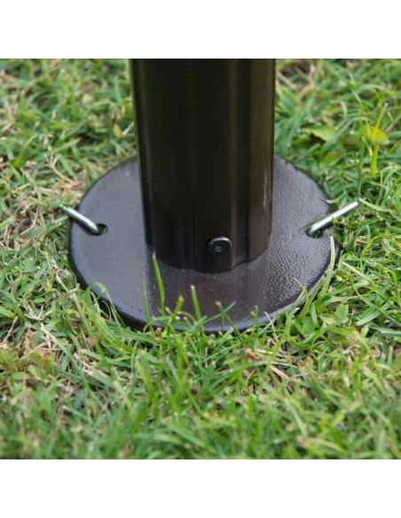 Pavilion/foisor pentru gradina/terasa, cadru aluminiu, cu plasa pentru insecte, cafeniu, 3.90x2.90x2.80 m