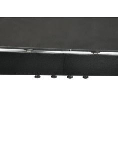 Masa gradina/terasa pentru exterior, aluminiu, blat sticla securizata, negru, 8 persoane, 180x80x72 cm 2