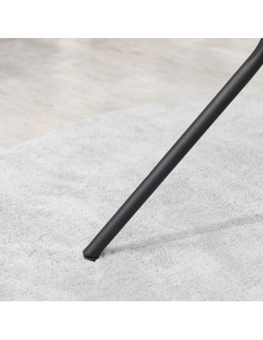 Masa gradina/terasa/balcon pentru exterior, rotunda, metalica, negru, 91x71.5 cm