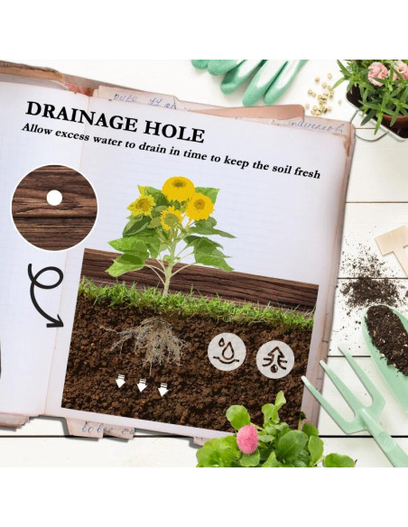 Jardiniera decorativa cu suport pentru plante cataratoare, lemn, 2 nivele, tip butoi, 49x42x80 cm