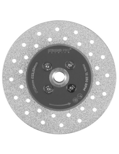 Disc diamantat, 2 in 1, taiere si slefuire beton, marmura, placi ceramice, 125 mm, M14, Strend Pro