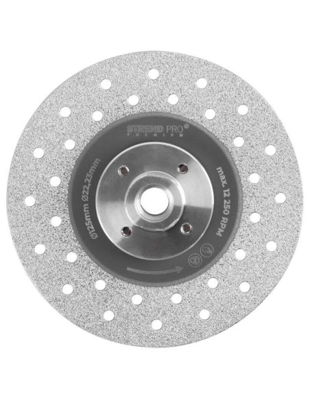 Disc diamantat, 2 in 1, taiere si slefuire beton, marmura, placi ceramice, 125 mm, M14, Strend Pro