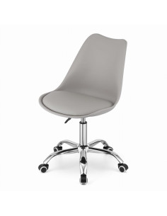 Scaun de birou, Artool, Alba, rotativ, PP, gri, 48x43x91.5 cm 2