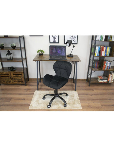 Scaun de birou, Artool, Noto, catifea, negru, 53.5x57.5x74-86 cm