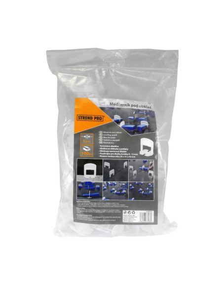 Set distantiere pentru nivelare si aliniere a placilor ceramice, 1000 buc, 1 mm, Strend Pro