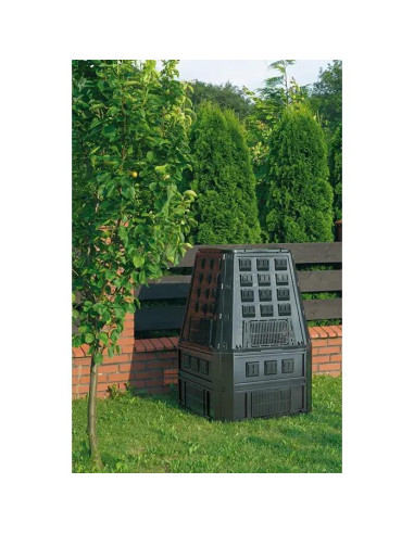 Compostor de gradina, 850 L, negru, Evogreen