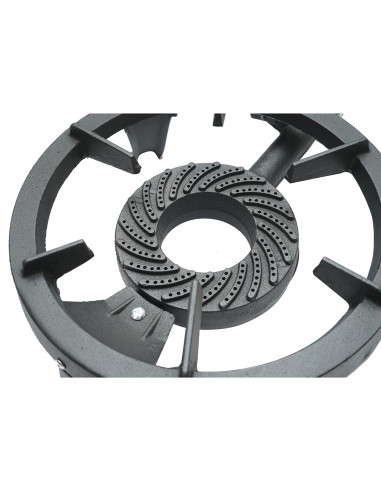 Arzator cu gaz pentru gatit, fonta, 33x11 cm