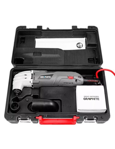 Multifunctional cu vibratii, 250 W, cu accesorii, geanta, Graphite