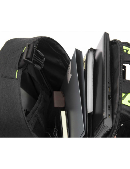 Ghiozdan/rucsac turistic, Tourpeak, 5 compartimente, negru, 21 L, 30x10x40 cm