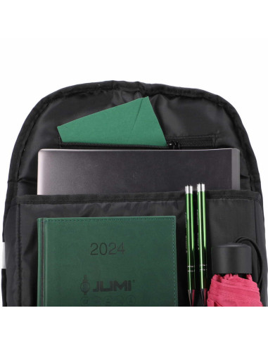 Ghiozdan/rucsac turistic, Tourpeak, 5 compartimente, negru, 21 L, 30x10x40 cm