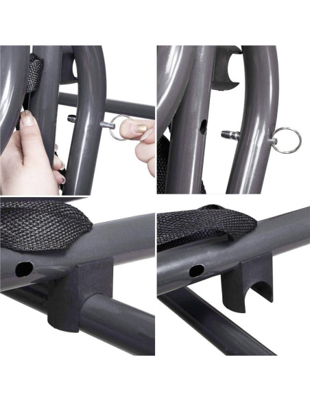 Balansoar gradina, Springos, 3 locuri, verde, 194x122x167-200 cm, functie pat, max 280 kg, Venetia