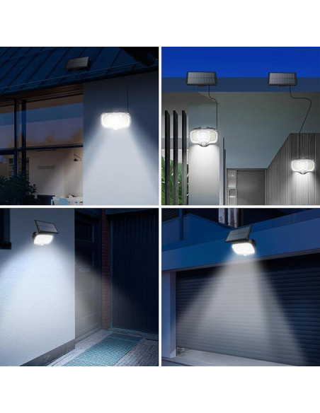 Lampa solara de perete cu senzor de miscare, LED 0.8 W, panou extern, 1200 mAh, IPX4, Breckner Germany
