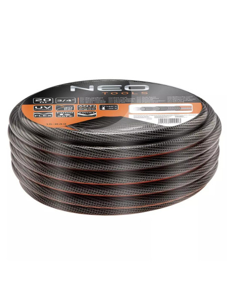 Furtun gradina, NEO, 6 straturi, 3/4", 20 m
