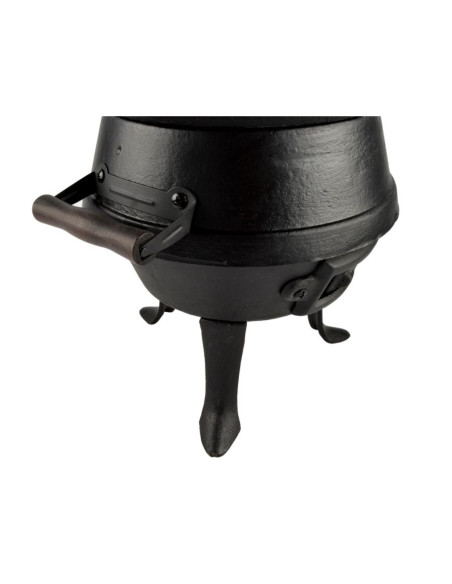 Gratar gradina cu carbuni, grill rotund, fonta, 35 cm, Perfect Home