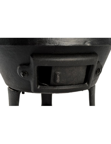 Gratar gradina cu carbuni, grill rotund, fonta, 35 cm, Perfect Home
