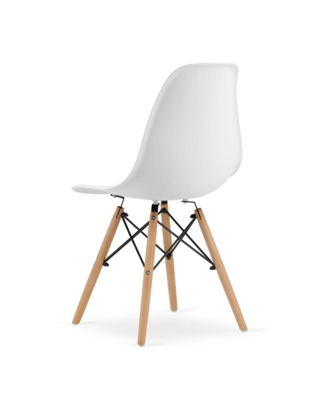 Masa de toaleta/machiaj + Scaun stil scandinav, alba, cu oglinda si LED-uri, Vanessa, 130x43x143 cm