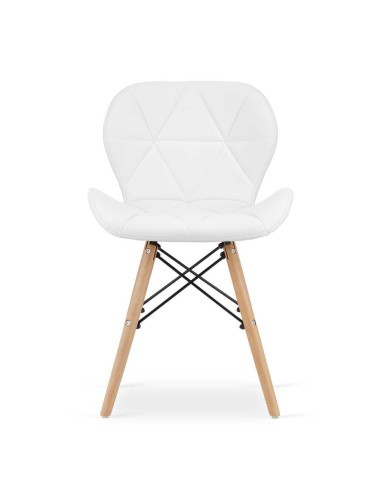 Masa de toaleta/machiaj + Scaun stil scandinav Lago, alba, cu oglinda si LED-uri, Vanessa, 130x43x143 cm