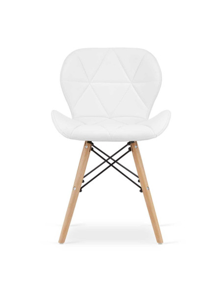 Masa de toaleta/machiaj + Scaun stil scandinav Lago, alba, cu oglinda si LED-uri, Vanessa, 130x43x143 cm
