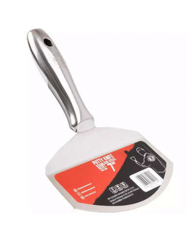 Spaclu/spatula inox pentru galeata, lama curbata, 160 mm, Olejnik