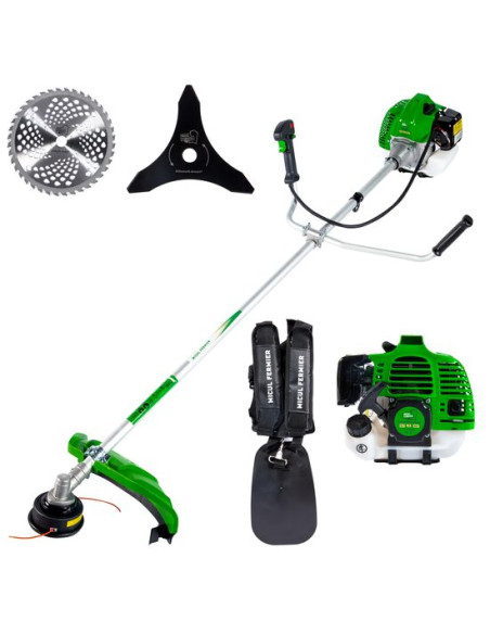 Motocoasa/trimmer pentru tuns iarba, Micul Fermier, benzina, cu 4 accesorii, pornire rapida, 3.4 CP, 43 CC