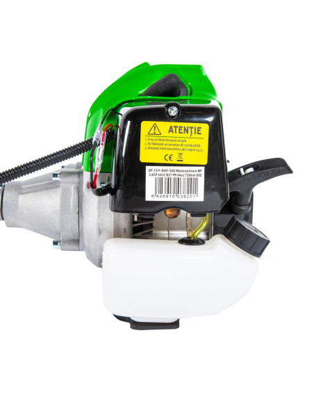Motocoasa/trimmer pentru tuns iarba, Micul Fermier, benzina, cu 4 accesorii, pornire rapida, 3.4 CP, 43 CC