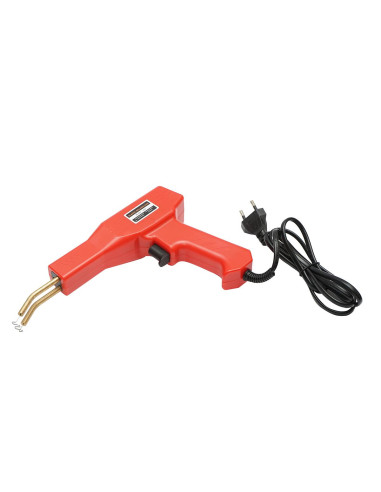 Aparat tip pistol de lipit/sudat plastic, cu trusa, capse si cleste, 50 W, Breckner Germany