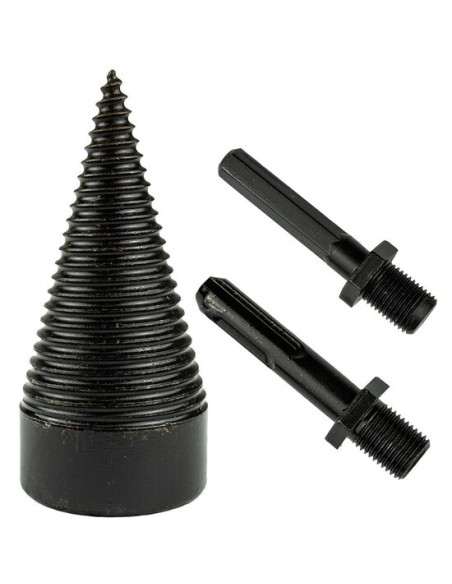 Con despicator lemn pentru bormasina, cu 2 adaptoare, SDS PLUS, 50 mm, Richmann Exclusive