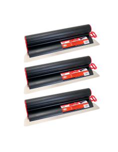 Set 3 gletiere profesionale, inox, 40, 60, 80 cm, Lanoliv