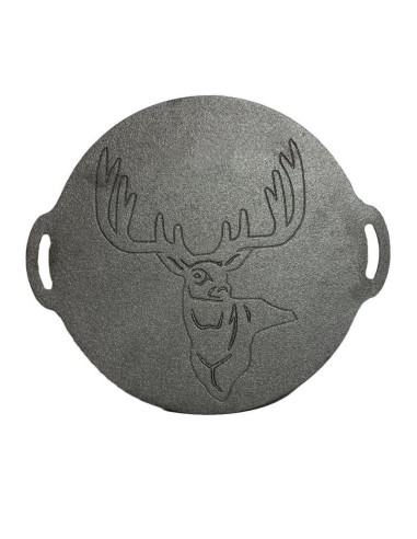 Disc pentru gratar, fonta, tip grill, cu picioare, set 4 piese, 49.5 cm