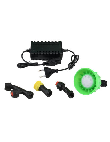 Pulverizator gradina, pompa de stropit, vermorel, Micul Fermier, electric, pentru spate, cu acumulator 8 Ah, 20 L