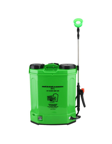Pulverizator gradina, pompa de stropit, vermorel, Micul Fermier, electric, pentru spate, cu acumulator 8 Ah, 20 L