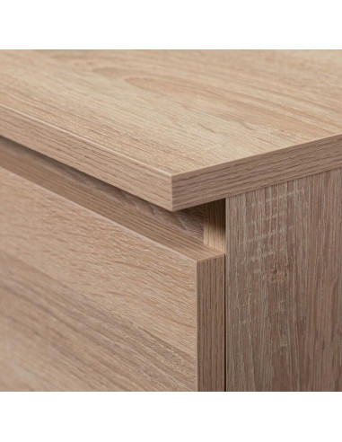 Comoda, placa laminata, 3 sertare, stejar Sonoma, 60x40x77 cm