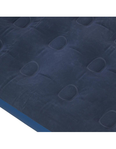 Saltea camping, gonflabila, cu pompa manuala inclusa, PVC, bluemarin, 191x73x22 cm