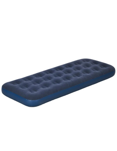 Saltea camping, gonflabila, cu pompa manuala inclusa, PVC, bluemarin, 191x73x22 cm