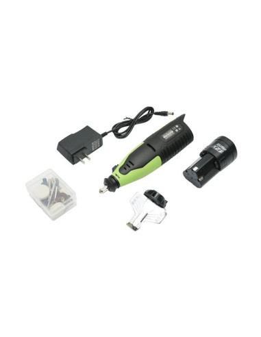 Dispozitiv pentru ascutit lantul de drujba, Autospeed, electric, portabil, cu accesorii, 12 V, 55 W, 20000 rpm