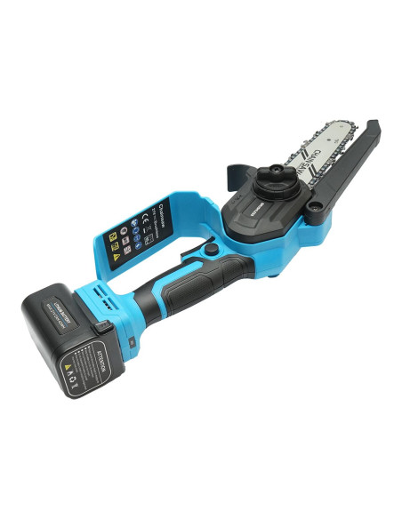 Drujba electrica pentru crengi, cu acumulator 2 Ah, incarcator 21V Li-Ion, cu geanta, 18 cm