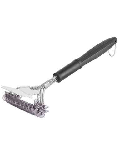 Perie pentru curatat gratar, grill, Strend Pro, inox, sarma, 41.5x16x8.8 cm