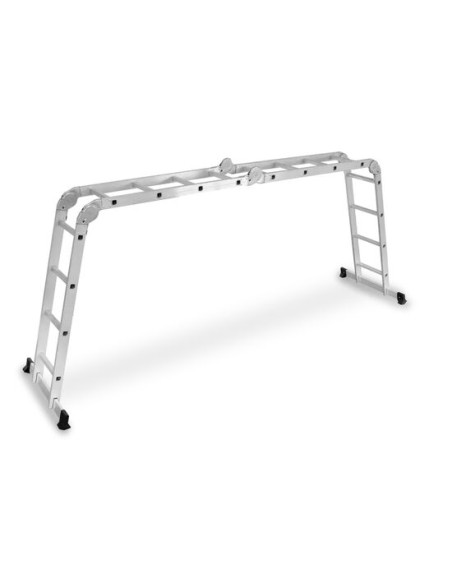 Scara aluminiu, multifunctionala, rabatabila, 4 tronsoane, 4 trepte, max 125 kg, 1.18-4.46 m
