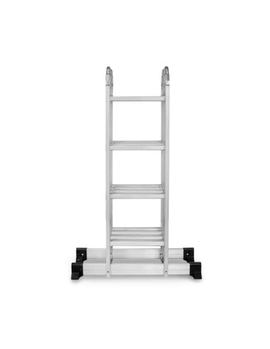 Scara aluminiu, multifunctionala, rabatabila, 4 tronsoane, 4 trepte, max 125 kg, 1.18-4.46 m