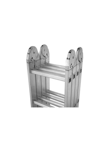Scara aluminiu, multifunctionala, rabatabila, 4 tronsoane, 4 trepte, max 125 kg, 1.18-4.46 m